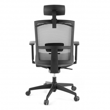 ergonomischer burostuhl grau schwarze struktur kopfstutze netzstoff 1d verstellbare armlehnen lordosenstutze kopfstutze 8