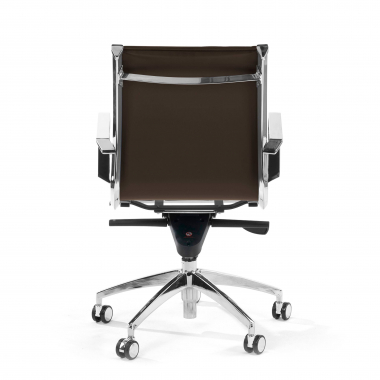 chefsessel braun verchromte struktur kunstleder kunstleder feste armlehnen 6