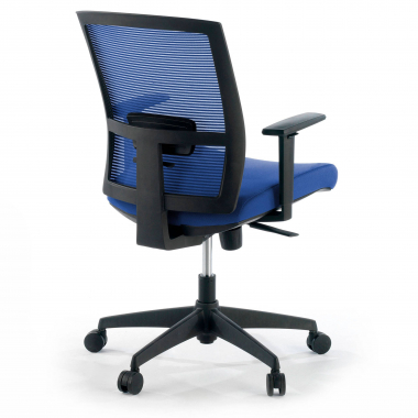 ergonomischer burostuhl blau schwarzes gestell netzstoff 1d verstellbare armlehnen lordosenstutze 8