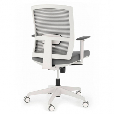 ergonomischer burostuhl weiss grau weisse struktur netzstoff 1d verstellbare armlehnen lordosenstutze 8
