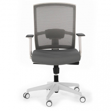 ergonomischer burostuhl weiss grau weisse struktur netzstoff 1d verstellbare armlehnen lordosenstutze 4