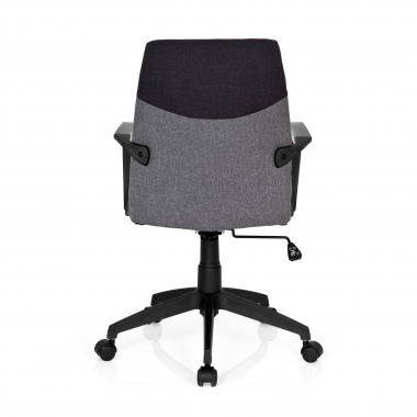 burostuhl grau niedriger rucken stoff feste armlehnen 7