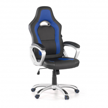 gaming stuhl blau dakar kunstleder feste armlehnen 1