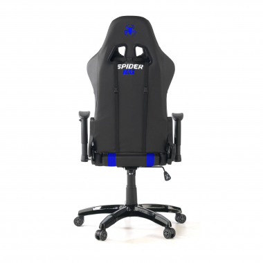 gaming stuhl blau spider kunstleder bewegliche armlehnen lumbal und nackenkissen kopfstutze 6