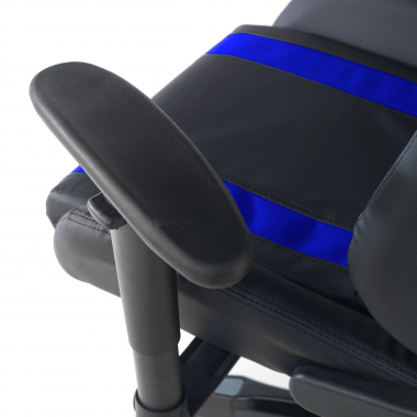 gaming stuhl blau spider kunstleder bewegliche armlehnen lumbal und nackenkissen kopfstutze 5
