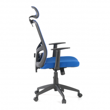 burostuhl blau argos netzstoff feste armlehnen kopfstutze 7