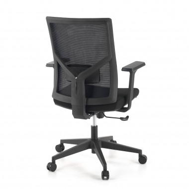 ergonomischer burostuhl schwarz schwarze struktur kopfstutze netzstoff 1d verstellbare armlehnen lordosenstutze 7