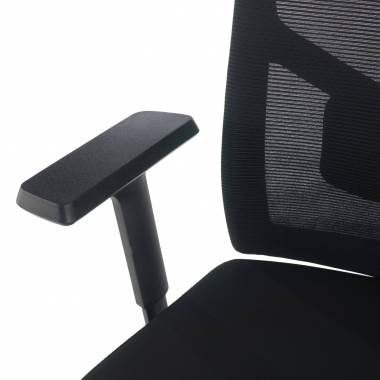 ergonomischer burostuhl schwarz schwarze struktur kopfstutze netzstoff 1d verstellbare armlehnen lordosenstutze 5