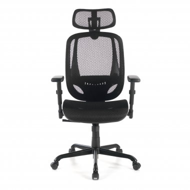 ergonomischer burostuhl schwarz locktech netzstoff 1d verstellbare armlehnen lordosenstutze kopfstutze 5