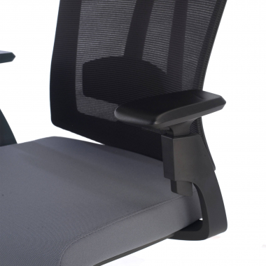 ergonomischer burostuhl grau ridley netzstoff 3d verstellbare armlehnen lordosenstutze kopfstutze 6