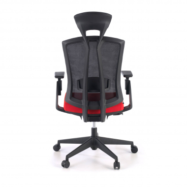 ergonomischer burostuhl rot ridley netzstoff 3d verstellbare armlehnen lordosenstutze kopfstutze 7