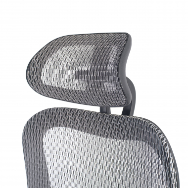 ergonomischer burostuhl grau schwarze struktur netzstoff 3d verstellbare armlehnen doppelte lordosenstutze kopfstutze 6