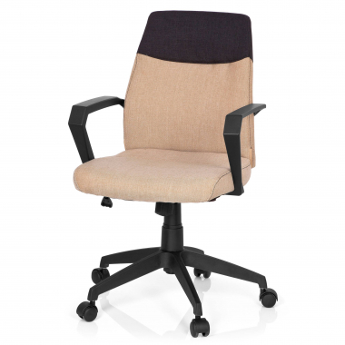 burostuhl braun niedriger rucken stoff feste armlehnen 8