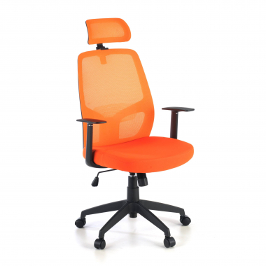 burostuhl orange argos netzstoff feste armlehnen kopfstutze 1