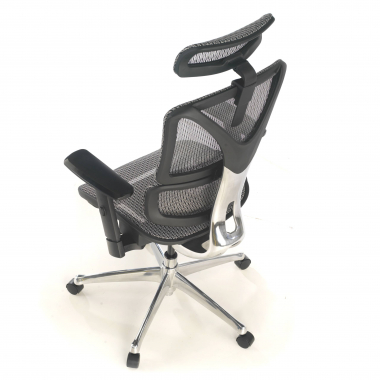 ergonomischer burostuhl grau focus netzstoff 3d verstellbare armlehnen lordosenstutze 10
