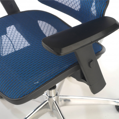 ergonomischer burostuhl blau focus netzstoff 3d verstellbare armlehnen lordosenstutze 8