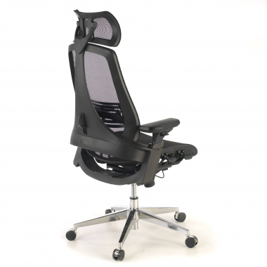 ergonomischer burostuhl schwarz thunder netzstoff 3d verstellbare armlehnen lordosenstutze kopfstutze 8