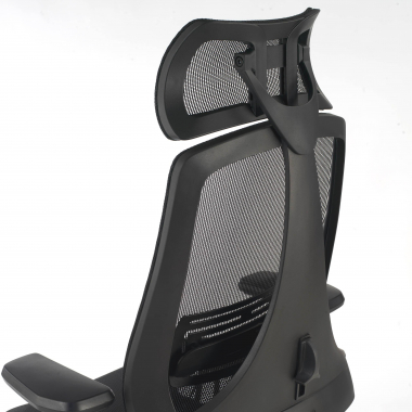 ergonomischer burostuhl schwarz thunder netzstoff 3d verstellbare armlehnen lordosenstutze kopfstutze 7