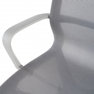 design burostuhl weiss grau schwarze struktur netzstoff feste armlehnen 4
