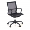 Design Bürostuhl Fox black, neigbare Rückenlehne, Netzstoff