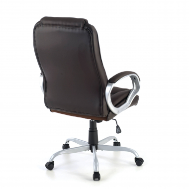 chefsessel braun baltimore kunstleder gepolsterte armlehnen 8