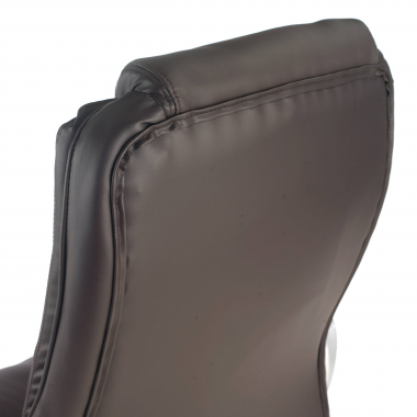 chefsessel braun baltimore kunstleder gepolsterte armlehnen 6