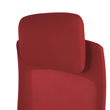 ergonomischer burostuhl weiss rot weisse struktur stoff 3d verstellbare armlehnen 6