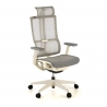 Ergonomischer Bürostuhl mit Kopfstütze Enjoy white, Synchronmechanik
