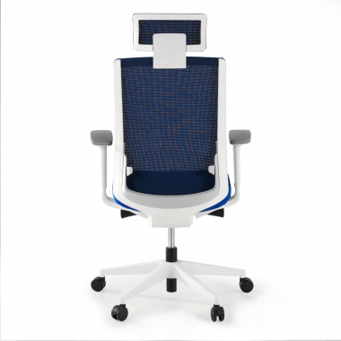 burostuhl weiss blau boston netzstoff 3d verstellbare armlehnen kopfstutze 7