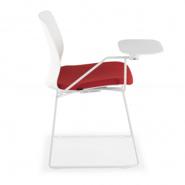 stuhl mit schreibplatte weiss rot stuhl mit schreibplatte stoff ohne armlehnen 4