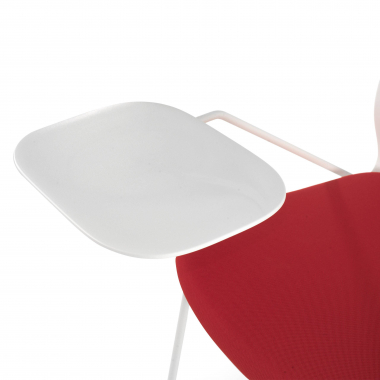 stuhl mit schreibplatte weiss rot stuhl mit schreibplatte stoff ohne armlehnen 5