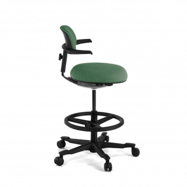 ergonomischer hocker grun erghos stoff ohne armlehnen 8