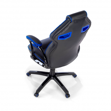 gaming stuhl blau ecopiel kunstleder feste armlehnen 6