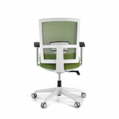 ergonomischer burostuhl weiss grun weisse struktur netzstoff 1d verstellbare armlehnen lordosenstutze 7