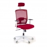 Ergonomischer Bürostuhl Akira white, mit Kopfstütze