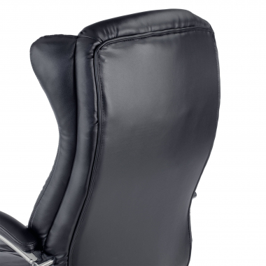 chefsessel schwarz lugano kunstleder gepolsterte armlehnen 8