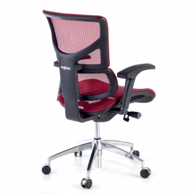 ergonomischer burostuhl rot next1 ohne kopfstutze netzstoff 4d verstellbare armlehnen doppelte lordosenstutze 9