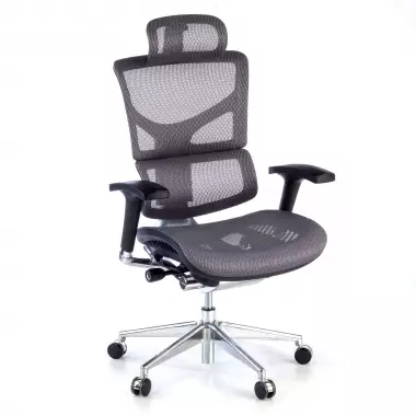 Ergonomischer Bürostuhl Next2, Netzstoff, mit Kopfstütze