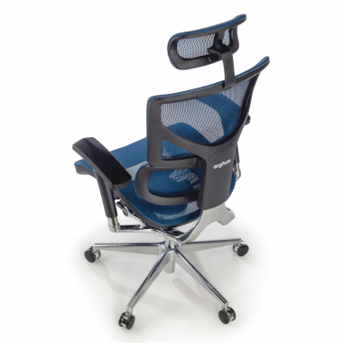 ergonomischer burostuhl blau next2 mit kopfstutze netzstoff 4d verstellbare armlehnen lordosenstutze kopfstutze 9