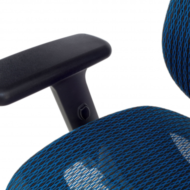 ergonomischer burostuhl blau locktech netzstoff 1d verstellbare armlehnen lordosenstutze kopfstutze 6
