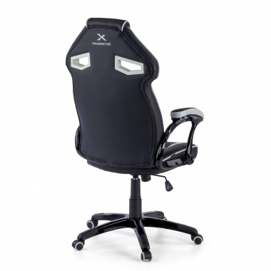 gaming stuhl weiss ecopiel kunstleder feste armlehnen 4