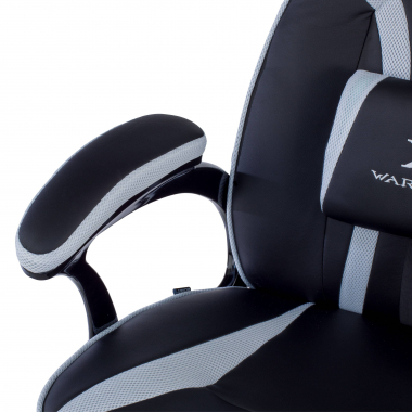 gaming stuhl weiss ecopiel kunstleder feste armlehnen 7