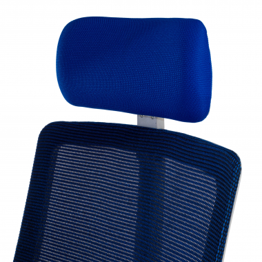 gunstiger burostuhl weiss blau weisse struktur netzstoff 4d verstellbare armlehnen lordosenstutze kopfstutze 10