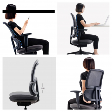 ergonomischer burostuhl schwarz bjorg netzstoff 3d verstellbare armlehnen lordosenstutze kopfstutze 9