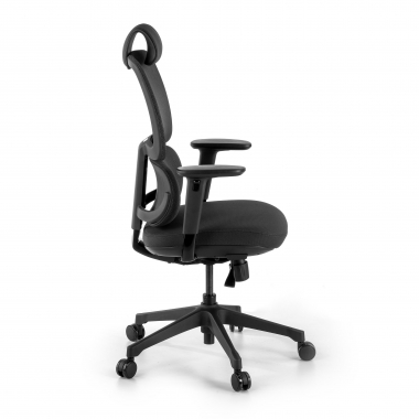 ergonomischer burostuhl schwarz bjorg netzstoff 3d verstellbare armlehnen lordosenstutze kopfstutze 4