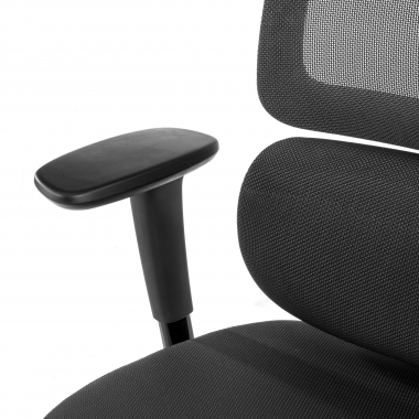ergonomischer burostuhl schwarz bjorg netzstoff 3d verstellbare armlehnen lordosenstutze kopfstutze 5