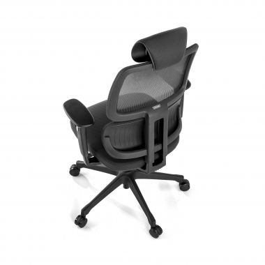 ergonomischer burostuhl schwarz bjorg netzstoff 3d verstellbare armlehnen lordosenstutze kopfstutze 8