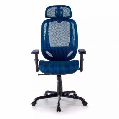 ergonomischer burostuhl blau locktech netzstoff 1d verstellbare armlehnen lordosenstutze kopfstutze 5