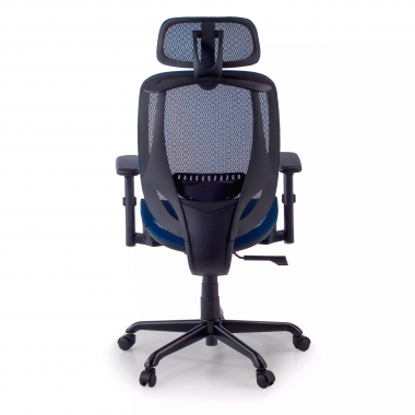 ergonomischer burostuhl blau locktech netzstoff 1d verstellbare armlehnen lordosenstutze kopfstutze 8