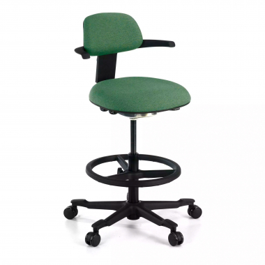 ergonomischer hocker grun erghos stoff ohne armlehnen 1